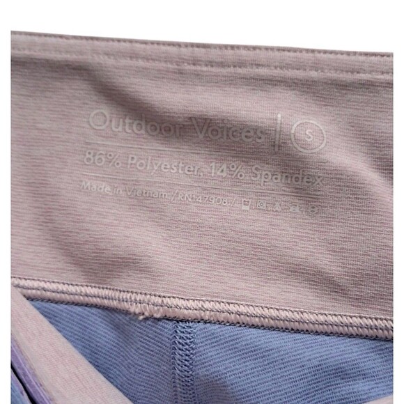 Outdoor Voices Women's Small Purple Blue Lilac‎ 7/8 Springs Leggings Colorful - Picture 2 of 9